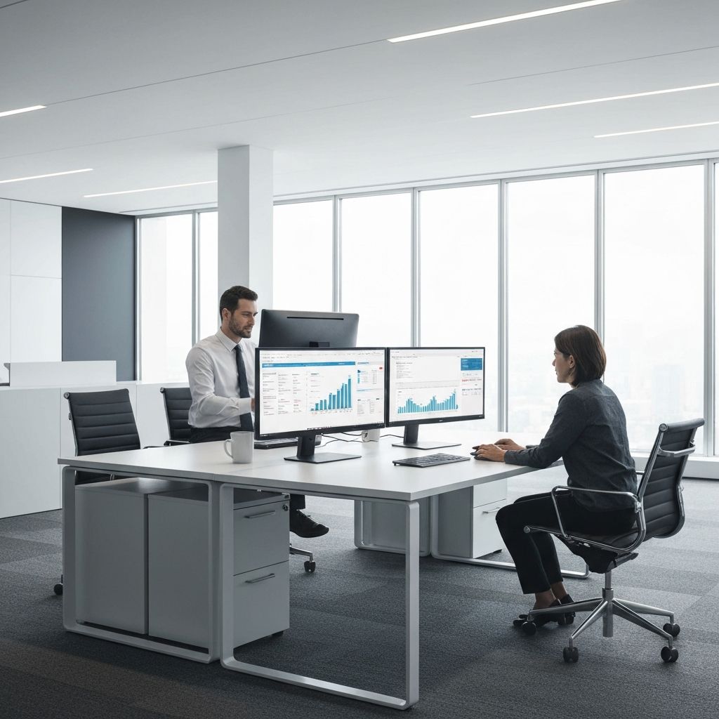 Premium business professionals collaborating on AI talent workflows